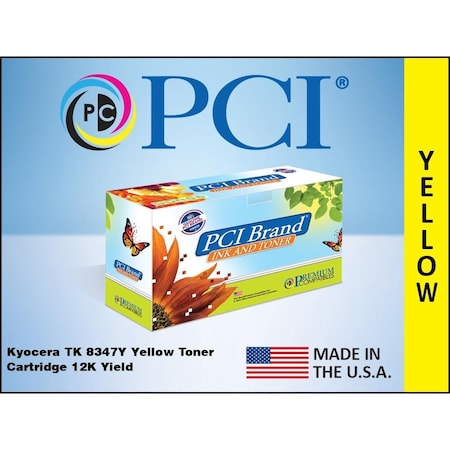 Pci Pci Kyocera Tk-8347Y Yellow Toner Ctg TK-8347Y-PCI